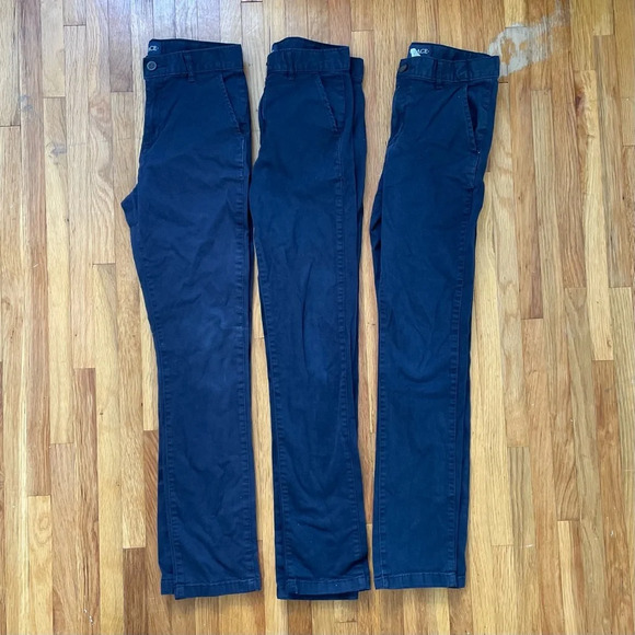 The Children's Place Other - Lot 3 Pairs The Children’s Place Boys Navy Blue Chino Pants Size 14 Slim